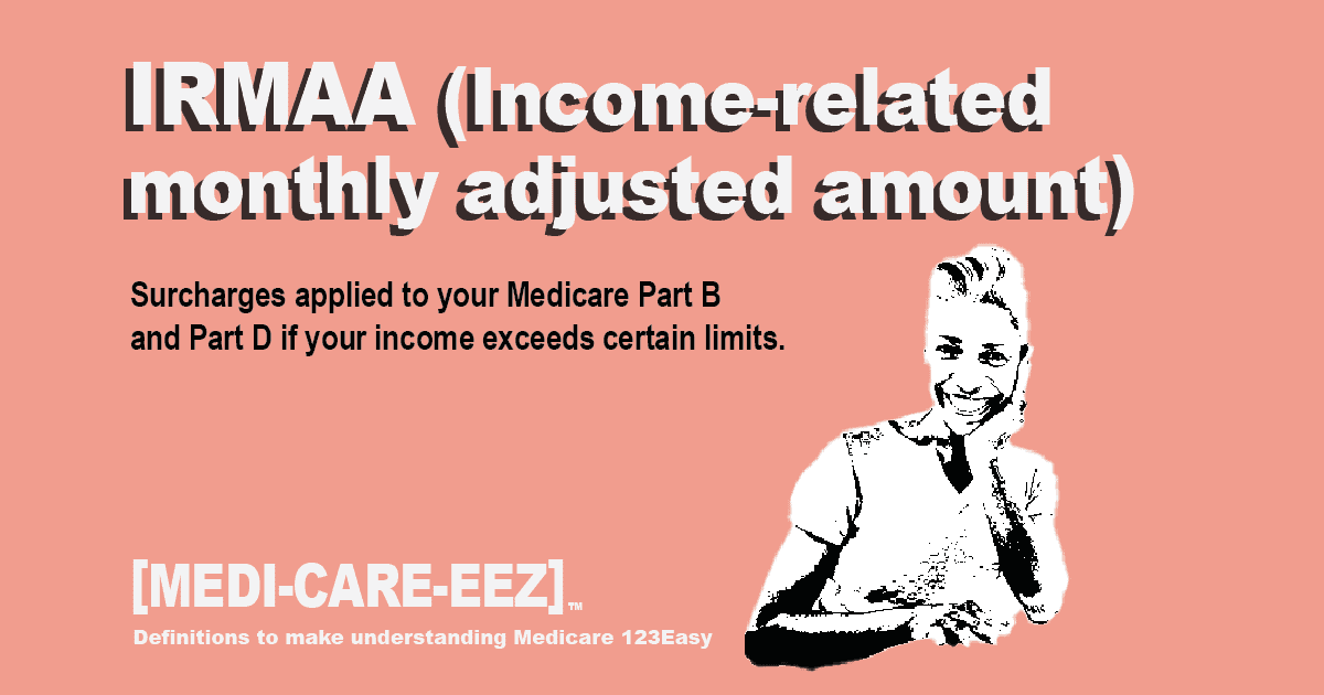 Income Related Monthly Adjusted Amount IRMAA - Medicareeez