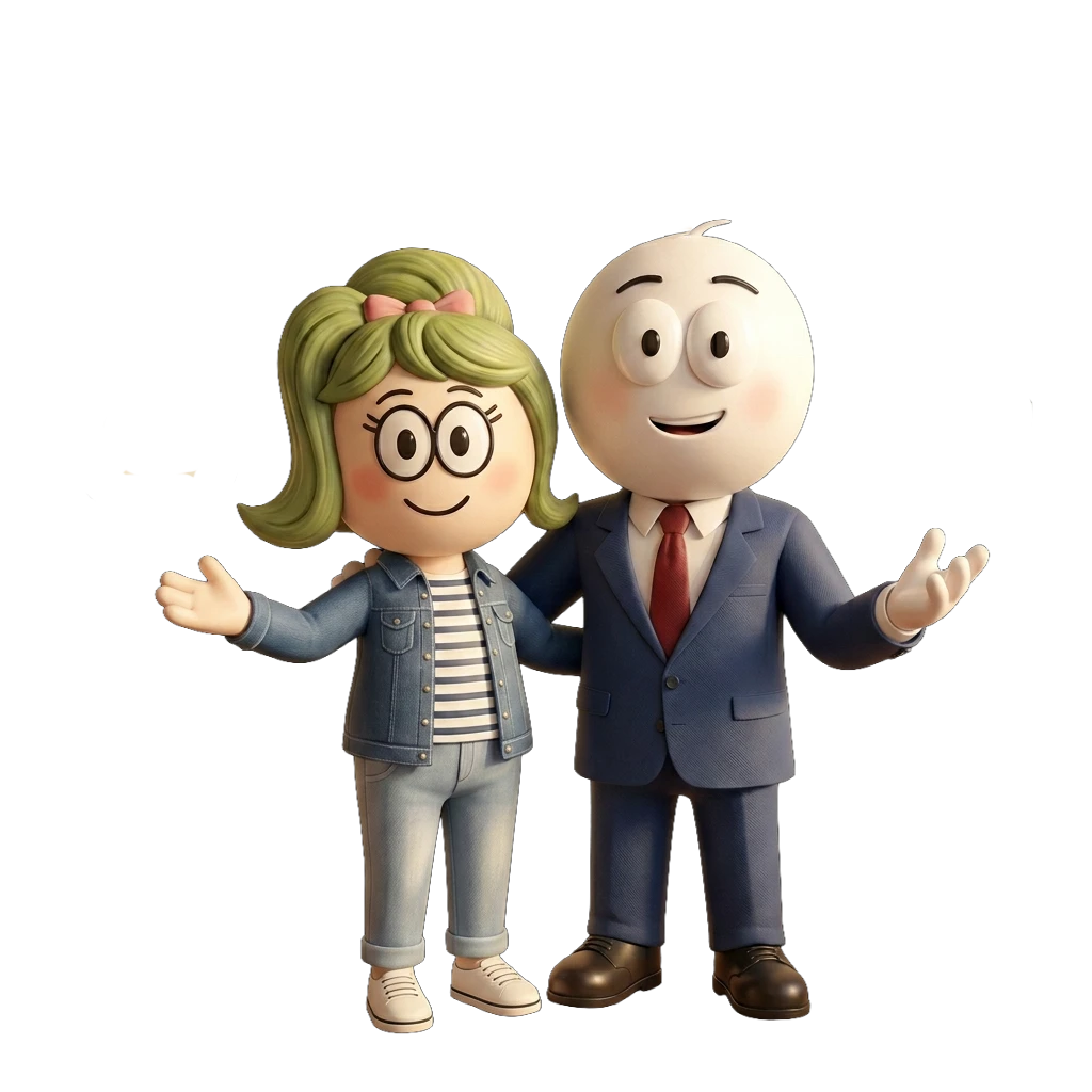 Easy Eddie and Betty welcoming you to the workshop